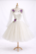 Ivory Blossom Embroidered Fairy Dress