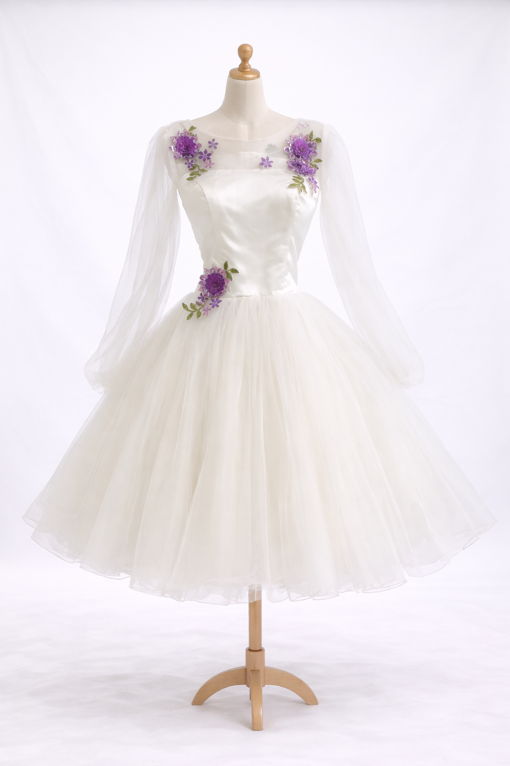 Ivory Blossom Embroidered Fairy Dress